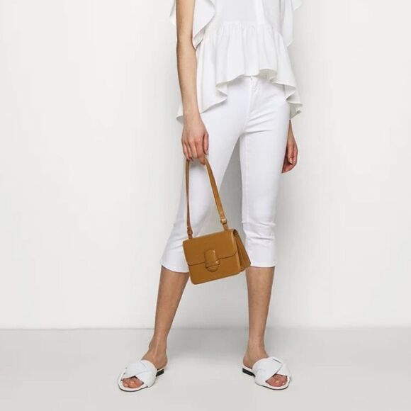 New FRAME Le High Pedal Pusher Jeans - Blanc Sz 25 - Picture 1 of 6